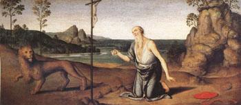Giovanni di Pietro called lo Spagna Jerome in the Desert (mk05) China oil painting art